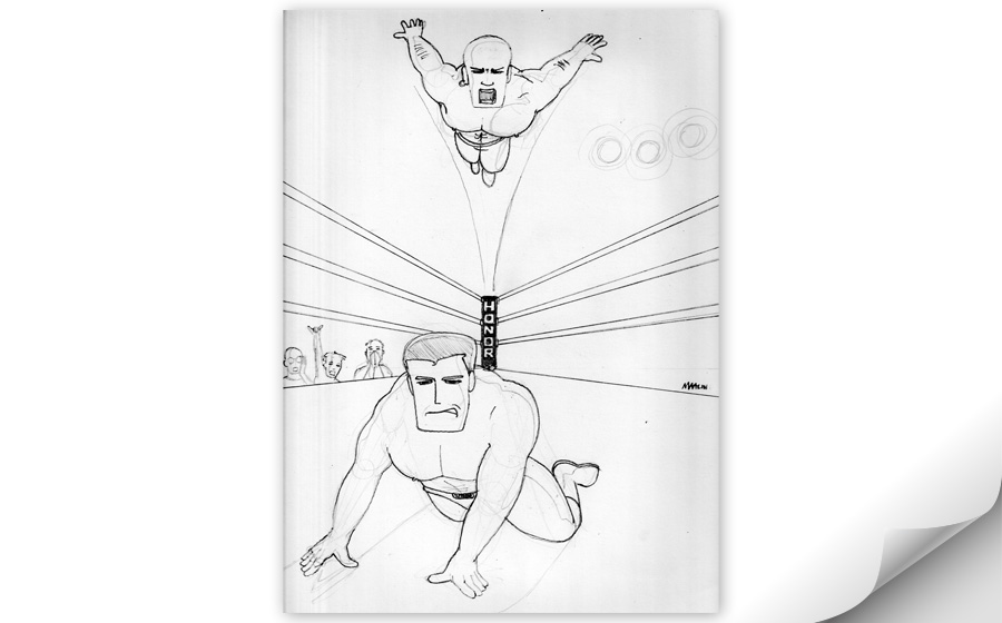 Wrestling illustration